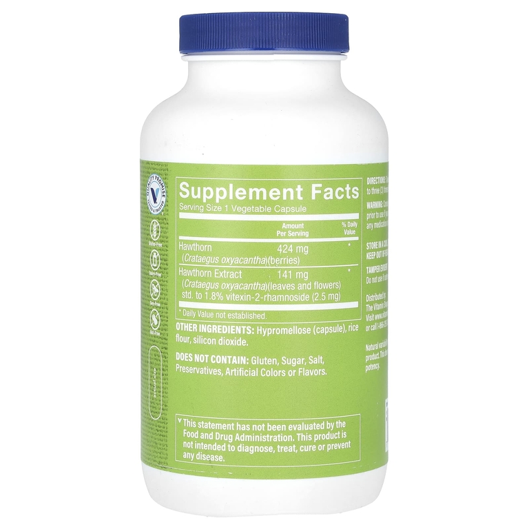 The Vitamin Shoppe, экстракт боярышника, 300 вегетарианских капсул