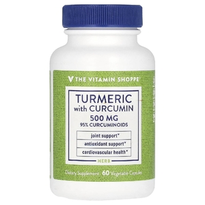The Vitamin Shoppe, куркума с куркумином, 500 мг, 60 растительных капсул
