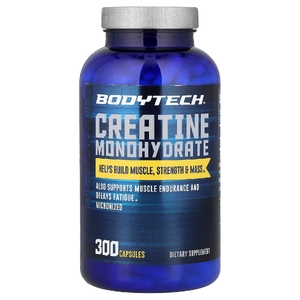 BodyTech, моногидрат креатина, 300 капсул (750 мг в 1 капсуле)