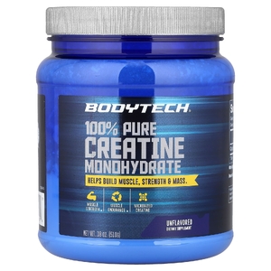 BodyTech, 100% чистый моногидрат креатина, без добавок, 510 г (18 унций)