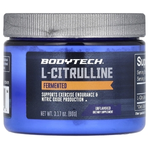 BodyTech, L-цитруллин, ферментированный, без добавок, 90 г (3,17 унции)