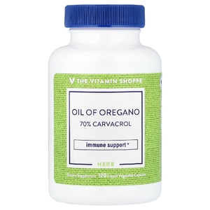 The Vitamin Shoppe, масло орегано, 120 жидких растительных капсул (45 мг в 1 капсуле)