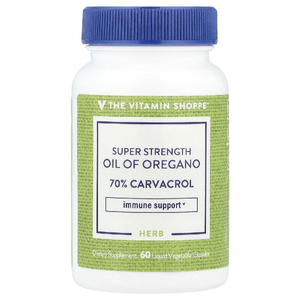 The Vitamin Shoppe, Масло орегано Super Stength, 60 жидких растительных капсул (45 мг на капсулу)