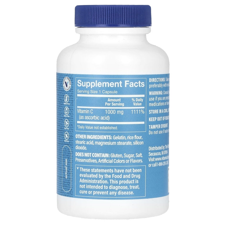 The Vitamin Shoppe, витамин C, 1000 мг, 100 капсул