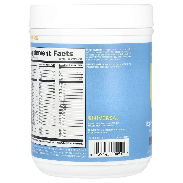 Universal U, Replenish & Restore, лимон и ягоды, 330 г (11,6 унции) (Товар снят с продажи) 