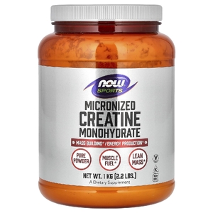 NOW Foods, Sports, микронизированный моногидрат креатина, 1 кг (2,2 фунта)