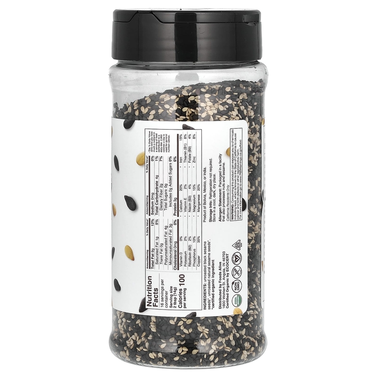 Foods Alive, Органический смокинг с кунжутом, шейкер, 227 г (8 унций)