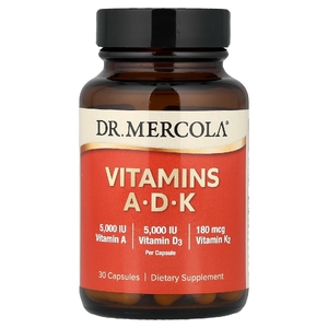 Dr. Mercola, витамины ADK, 30 капсул
