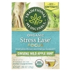 Traditional Medicinals, Organic Stress Ease® Focus, женьшень, дикое яблоко и мята, без кофеина, 16 чайных пакетиков в упаковке, 28 г (0,99 унции)