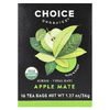 Choice Organics, травяной йерба мате, яблочный мате, 16 чайных пакетиков, 36 г (1,27 унции)
