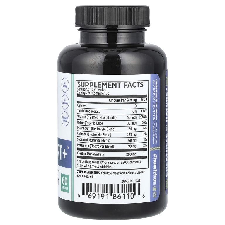 Zhou Nutrition, Fast Support+, 60 капсул (Товар снят с продажи) 