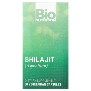 Bio Nutrition, мумие (Asphaltum), 60 вегетарианских капсул (500 мг в 1 капсуле)