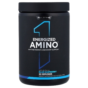 Rule One Proteins, Energized Amino, аминокислоты, со вкусом голубой малины, 270 г (9,52 унции)