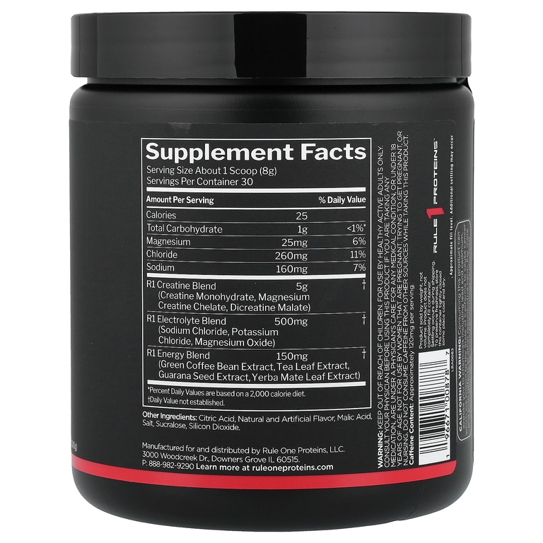 Rule One Proteins, Creatine Rich ™ Snowcone, 240 г