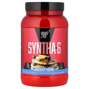 BSN, Syntha-6, протеиновая порошковая смесь для приготовления напитка, черничные блины, 1,32 кг (2,91 фунта)
