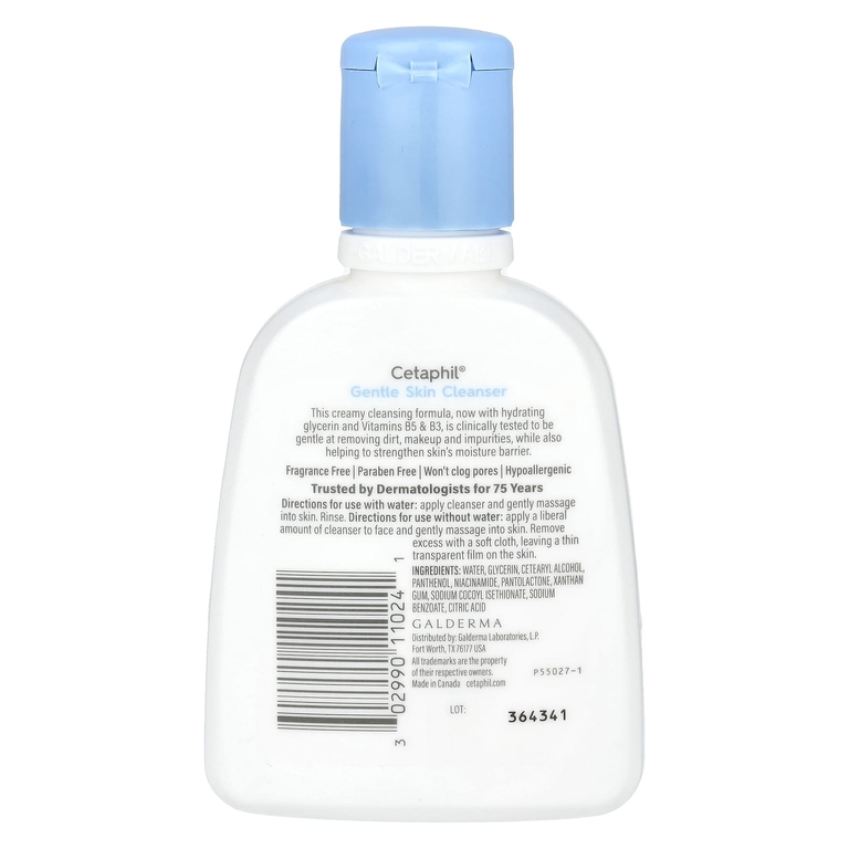 Cetaphil, Мягкое очищающее средство, без отдушек, 118 мл (4 жидк. Унции)