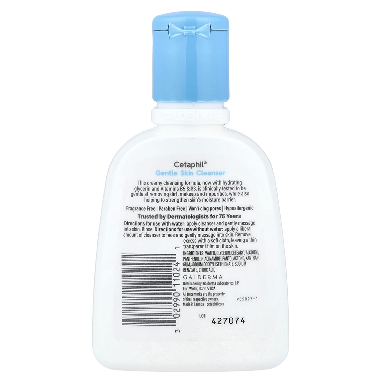 Cetaphil, Мягкое очищающее средство, без отдушек, 118 мл (4 жидк. Унции)