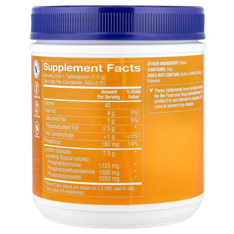 The Vitamin Shoppe, Гранулы лецитина, 454 г (16 унций)