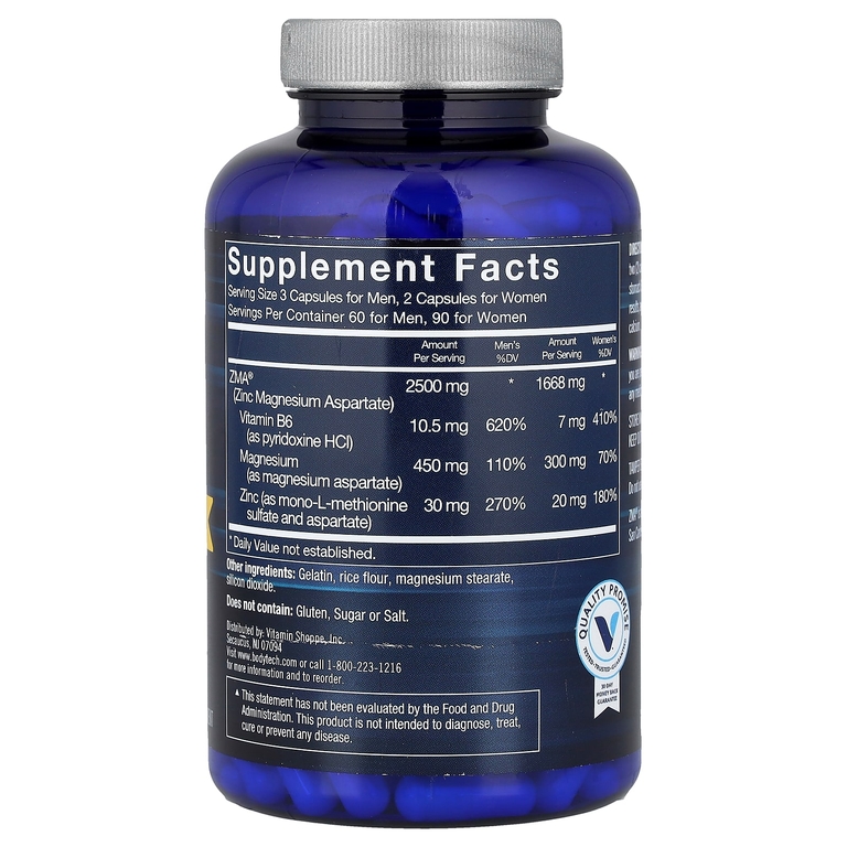 BodyTech, ZMA® Tech, 180 капсул
