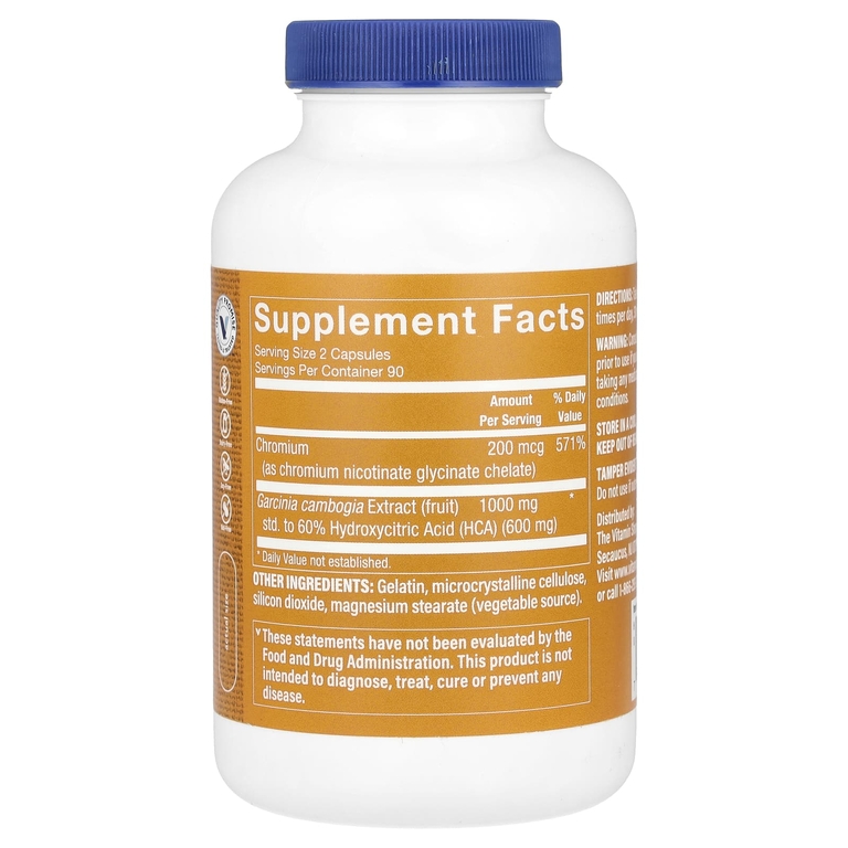 The Vitamin Shoppe, Экстракт гарцинии камбоджийской, 180 капсул