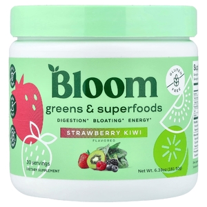 Bloom, Greens & Superfoods, клубника и киви, 180,9 г (6,38 унции)