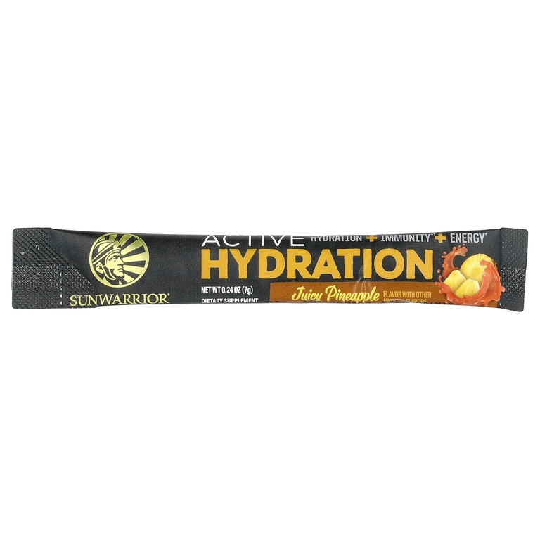 Sunwarrior, Active Hydration, сок с ананасом, 18 пакетиков по 7 г (0,24 унции)