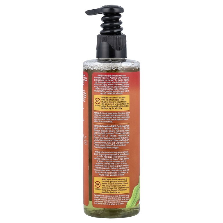 Desert Essence, Очищающий гель для умывания, тщательная очистка, морские водоросли, 8,5 ж. унц. (250 мл)