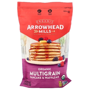 Arrowhead Mills, Органическая смесь для блинов и вафель из нескольких злаков, 623 г (22 унции)