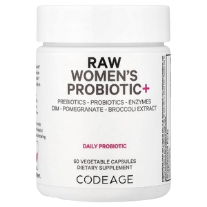 Codeage, RAW Women's Probiotic +, 60 растительных капсул