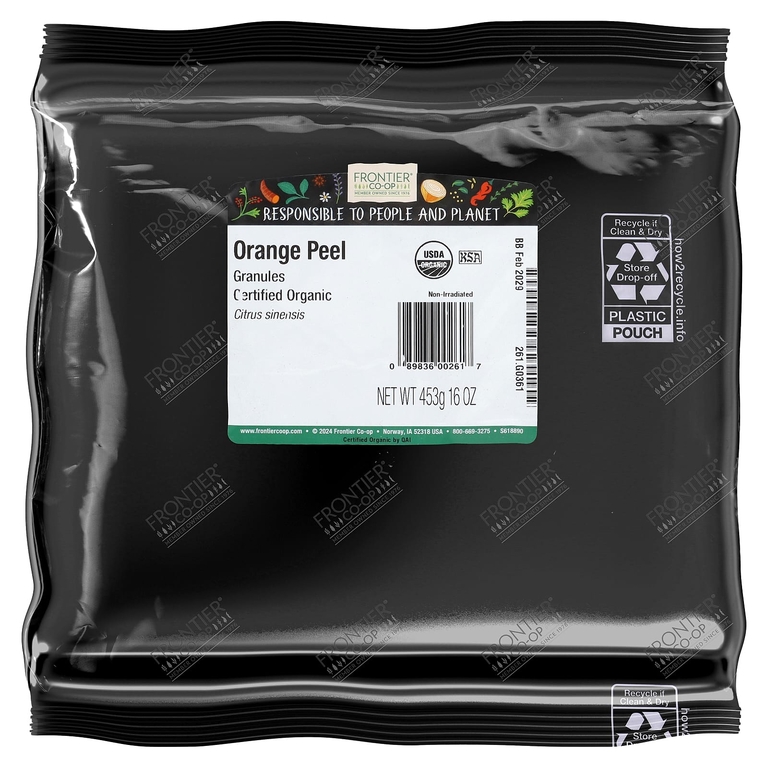Frontier Co-op, гранулы из апельсиновой корки, 453 г