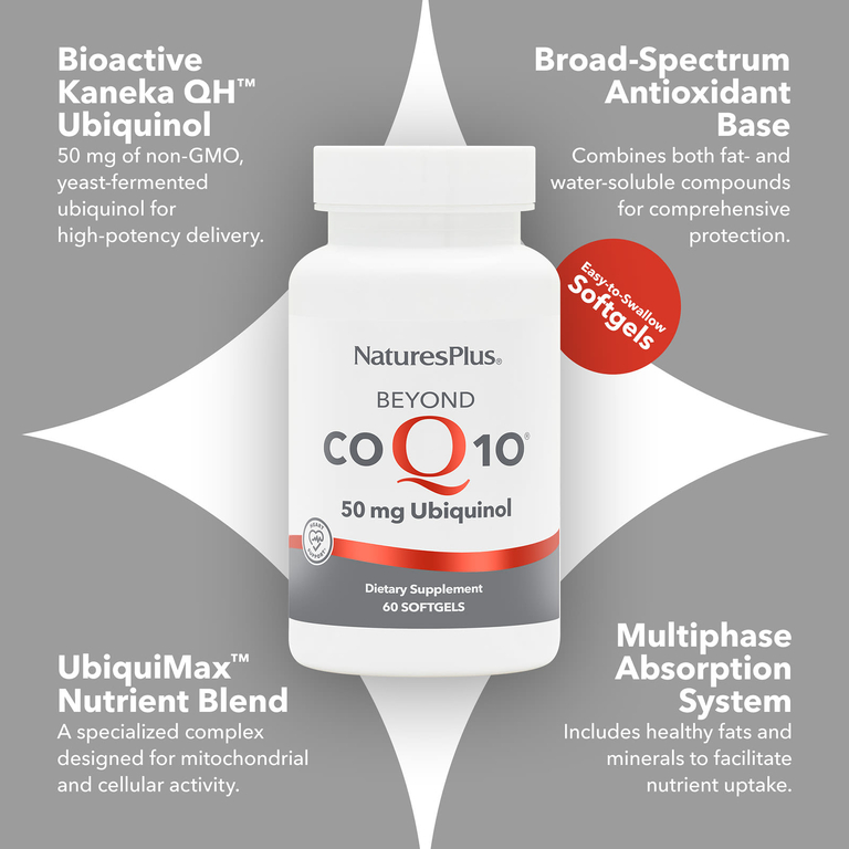 NaturesPlus, Beyond CoQ10®, 60 капсул
