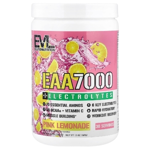 EVLution Nutrition, EAA 7000 + электролиты, розовый лимонад, 369 г (13 унций)