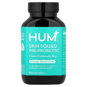 HUM Nutrition, Skin Squad Pre + Probiotic, 60 веганских капсул