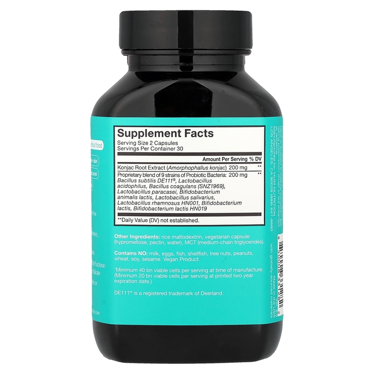 HUM Nutrition, Skin Squad™ Pre с пробиотиками, 60 веганских капсул