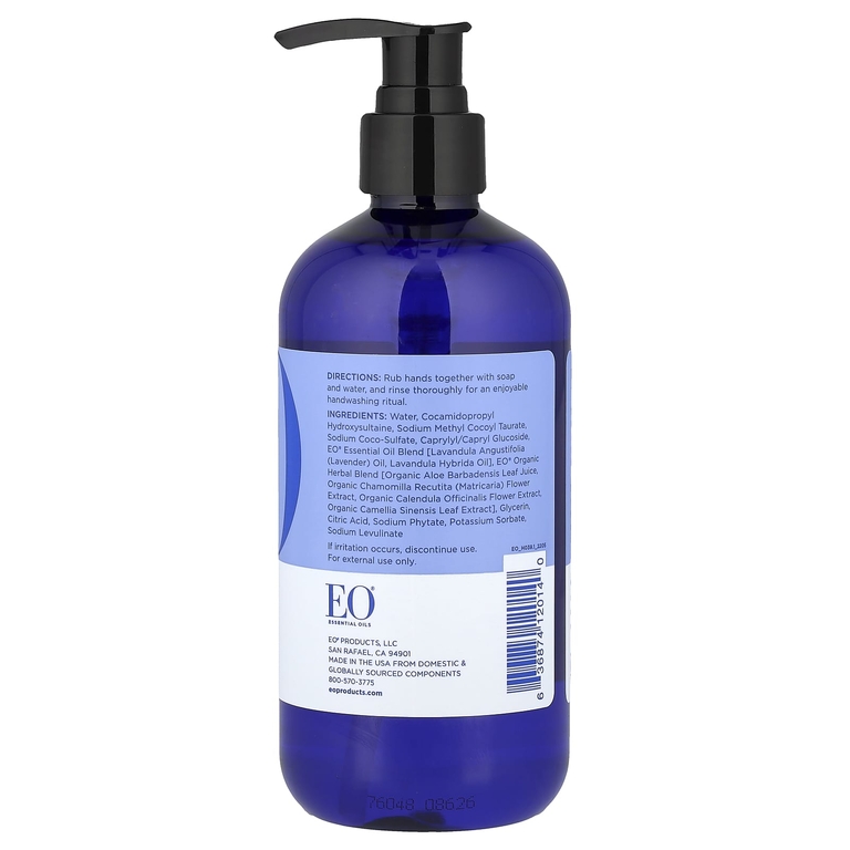 EO Products, мыло для рук, успокаивающая французская лаванда, 355 мл (12 жидк. унций)