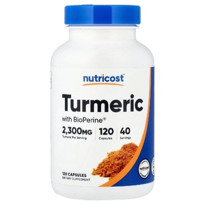 Nutricost, куркума, 120 капсул