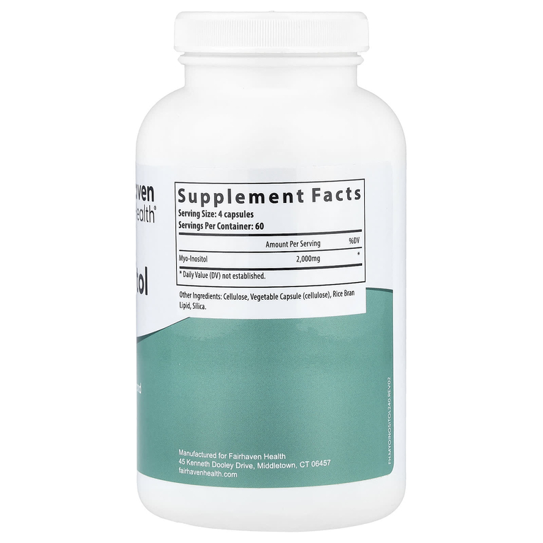 Fairhaven Health, мио-инозитол, 240 капсул (500 мг в 1 капсуле)