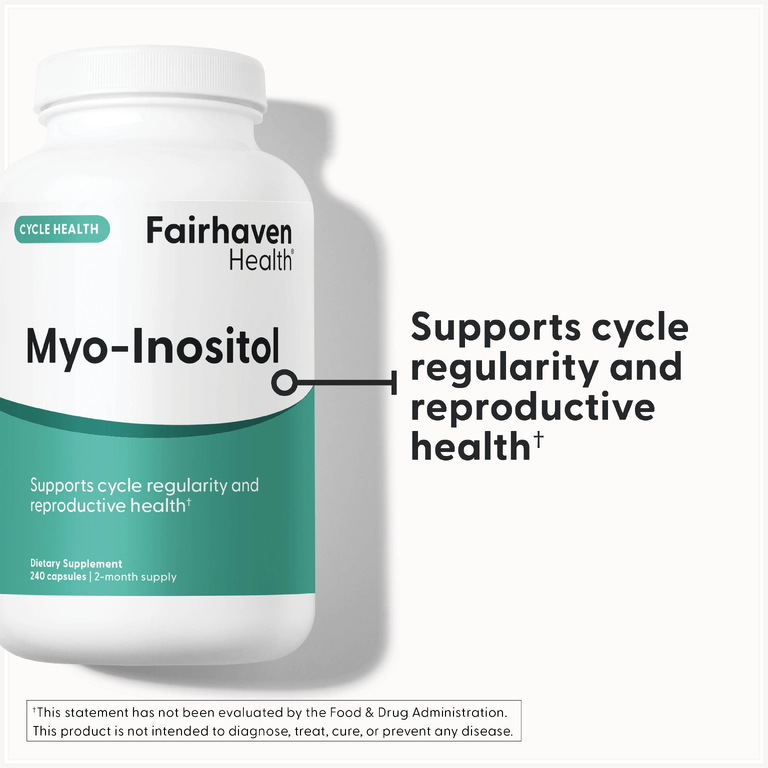 Fairhaven Health, мио-инозитол, 240 капсул (500 мг в 1 капсуле)