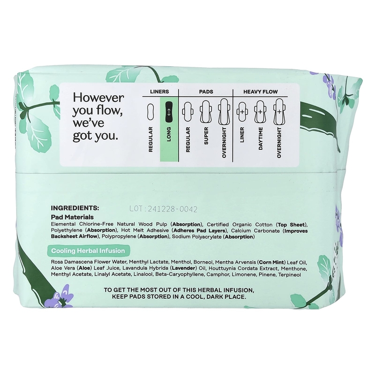 The Honey Pot Company, поверхность из 100% органического хлопка, длинные прокладки, 30 шт.