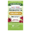 Nature's Truth, Just 4 Kidz, одна жевательная таблетка с пробиотиком-14, вкус ягод, 30 жевательных таблеток