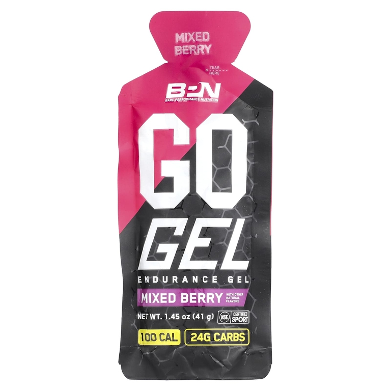 BPN, Go Gel, гель для выносливости, ягодный сбор, 10 пакетиков по 41 г (1,45 унции)