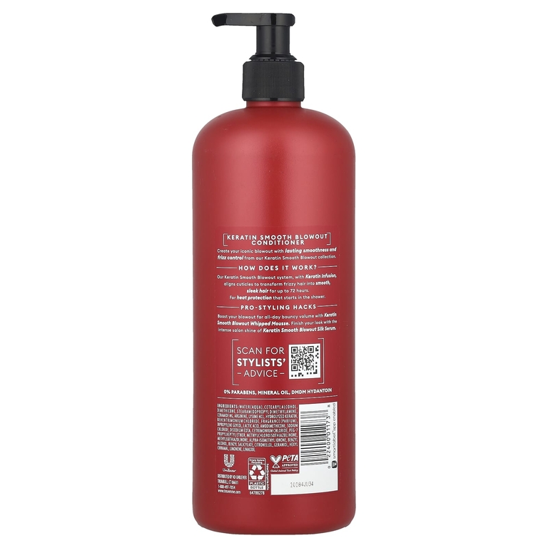 TRESemmé, Keratin Smooth Blowout, кондиционер, 828 мл (28 жидк. Унций)