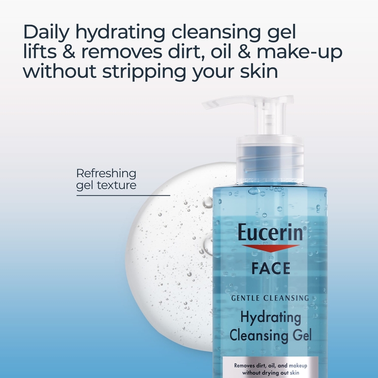 Eucerin, Увлажняющий очищающий гель, для лица, без отдушек, 400 мл (13,5 жидк. унц.)