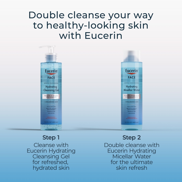 Eucerin, Увлажняющий очищающий гель, для лица, без отдушек, 400 мл (13,5 жидк. унц.)