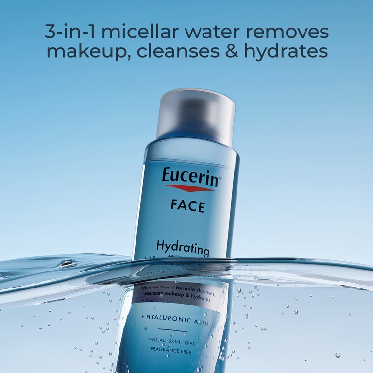 Eucerin, Face, увлажняющая мицеллярная вода, без отдушек, 400 мл (13,5 жидк. унц.)