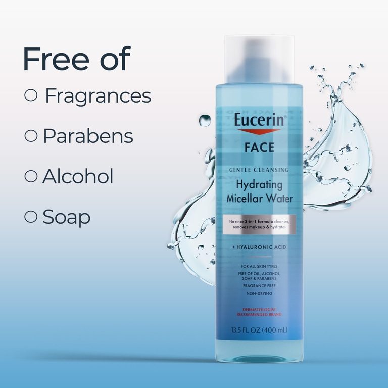 Eucerin, Face, увлажняющая мицеллярная вода, без отдушек, 400 мл (13,5 жидк. унц.)