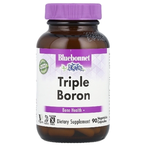 Bluebonnet Nutrition, тройной бор, 90 растительных капсул (3 мг в 1 капсуле)