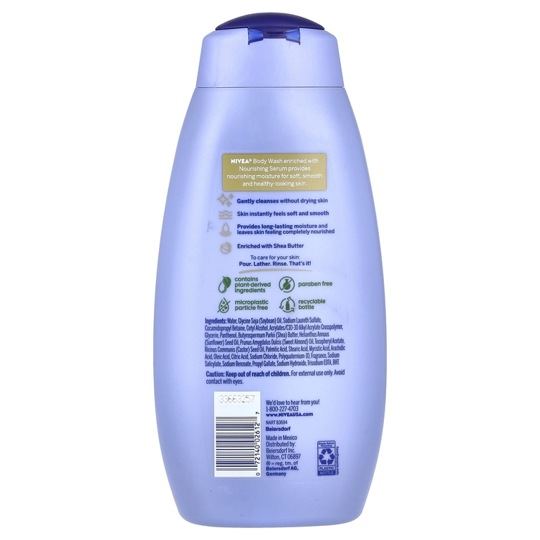 Nivea, Питательный гель для душа, масло ши, 591 мл (20 жидк. унц.)