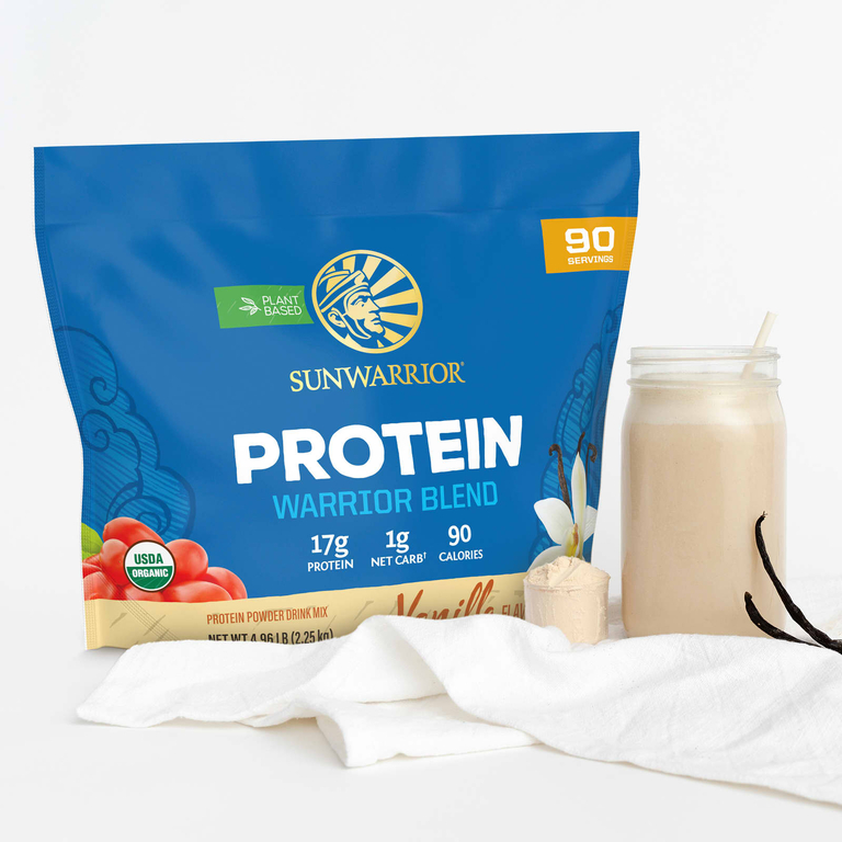 Sunwarrior, Warrior Blend, протеин, ваниль, 2,25 кг (4,96 фунта)