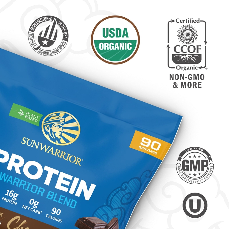 Sunwarrior, Warrior Blend, протеин, шоколад, 2,25 кг (4,96 фунта)